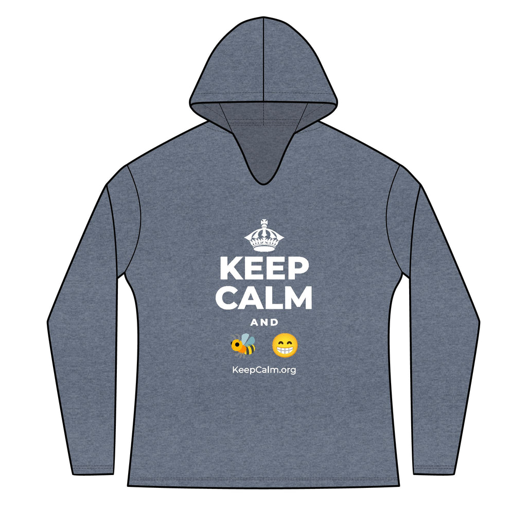 KEEP CALM AND BEE HAPPY Women's Long Sleeve Hoodie