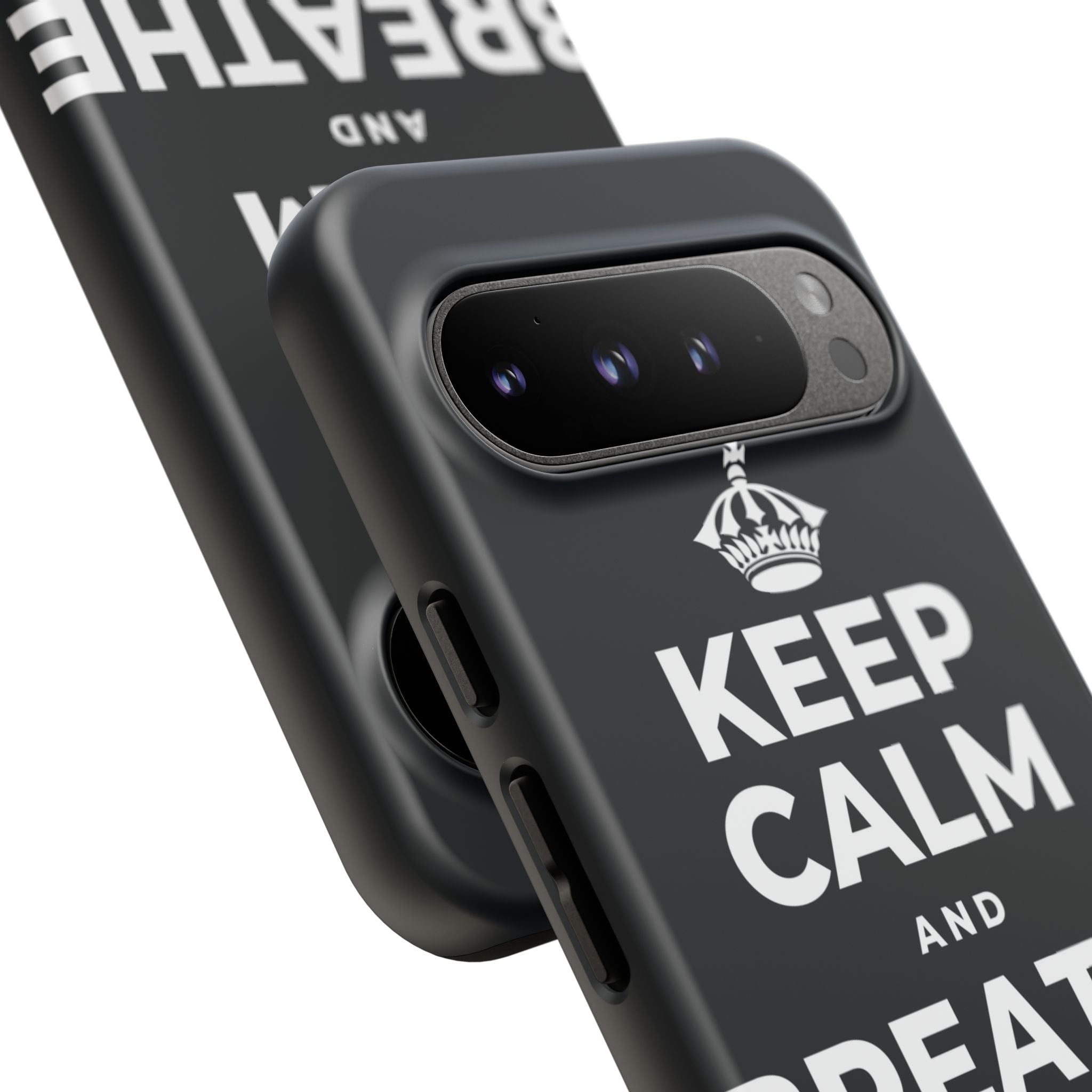 KEEP CALM AND BREATHE IN FOR FOUR Phone Case (Dark)