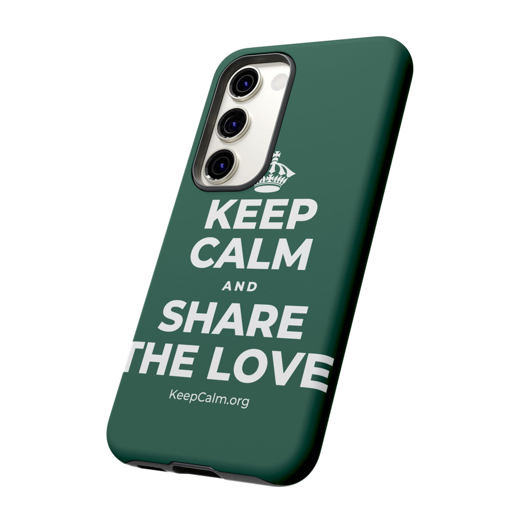KEEP CALM AND SHARE THE LOVE Phone Case