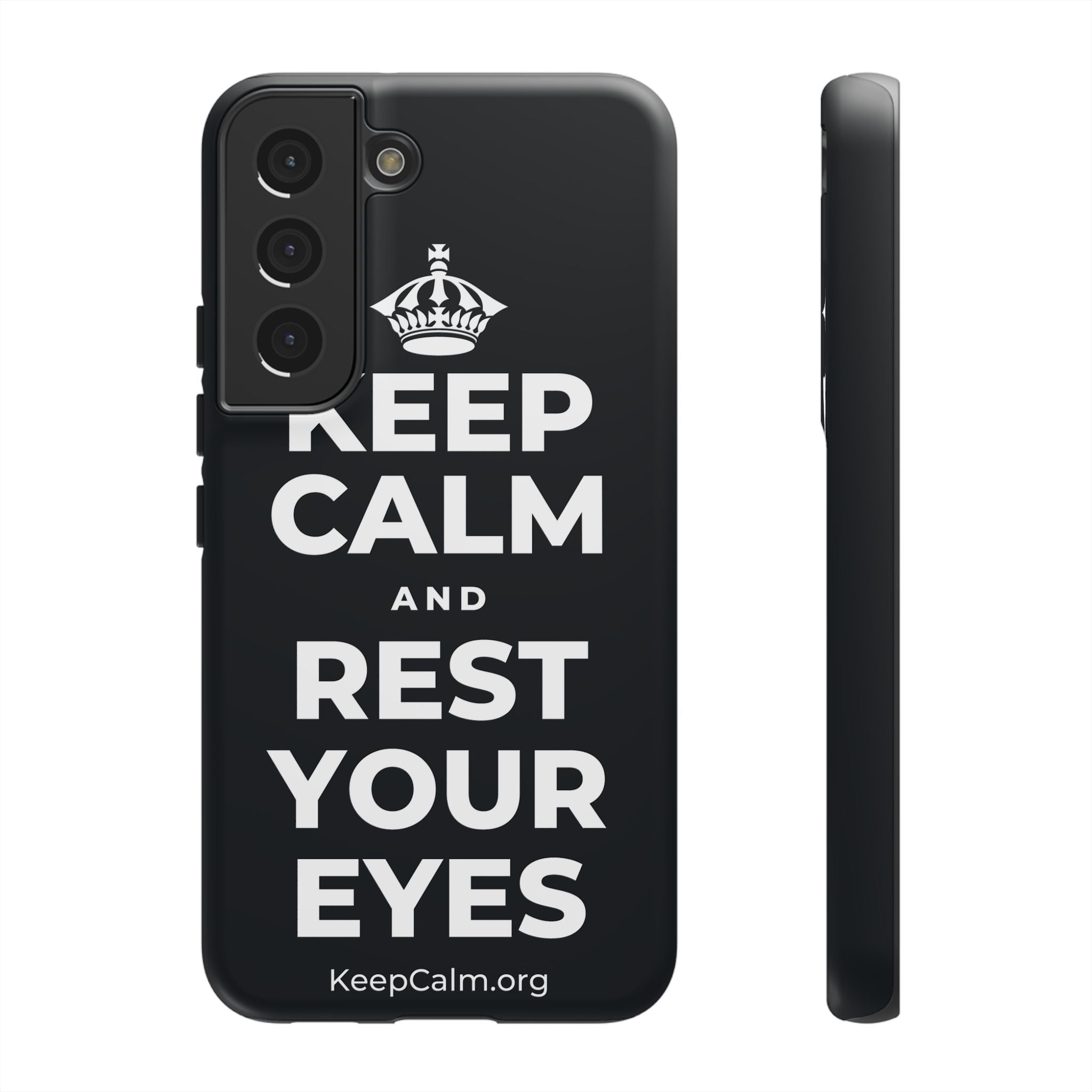 KEEP CALM AND REST YOUR EYES Phone Case (Dark)