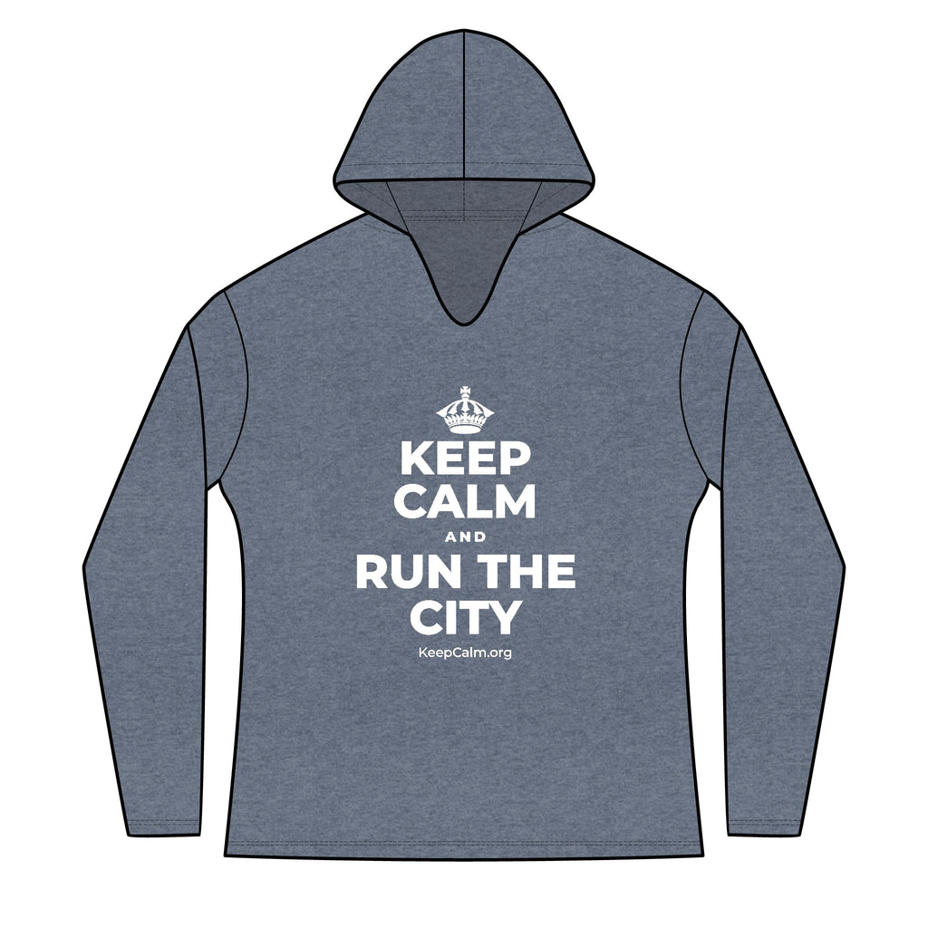 KEEP CALM AND RUN THE CITY Women's Long Sleeve Hoodie