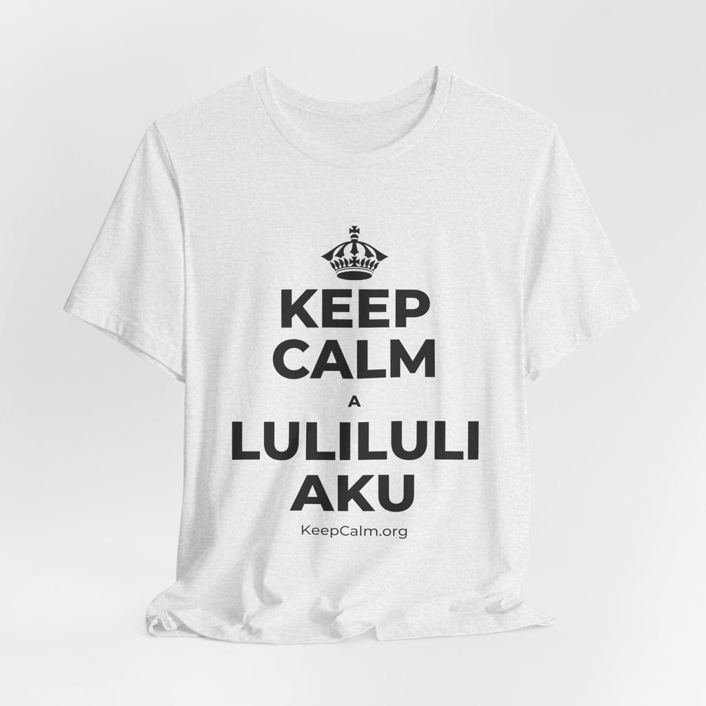 KEEP CALM A LULILULI AKU T-Shirt (Soft Cream–Heather Mauve)
