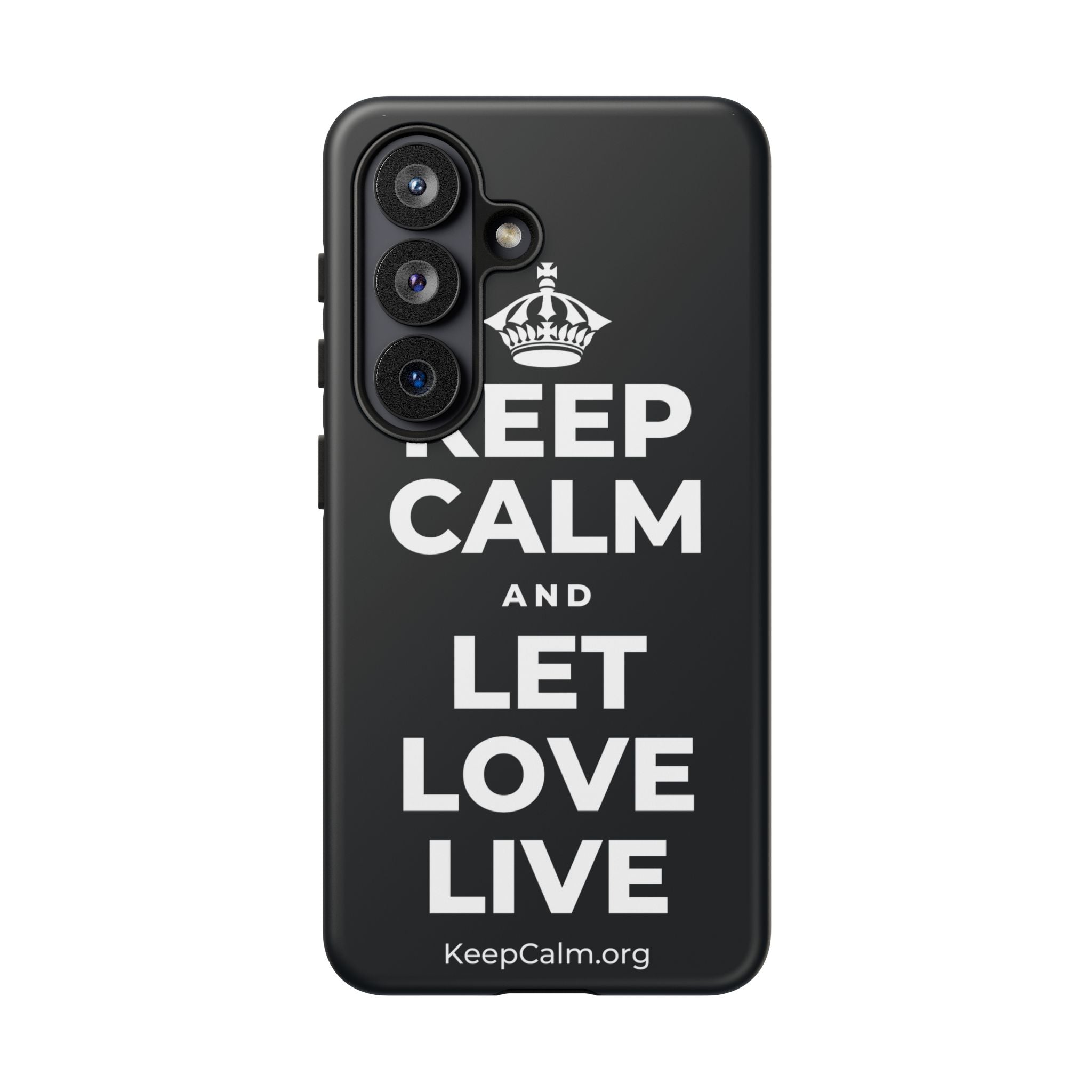KEEP CALM AND LET LOVE LIVE Phone Case (Dark)