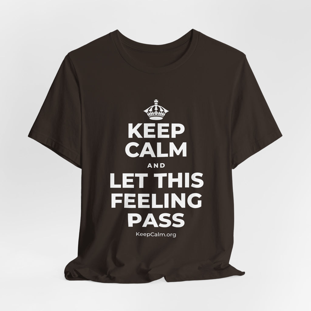 KEEP CALM AND LET THIS FEELING PASS T-Shirt (Soft Cream–Heather Mauve)