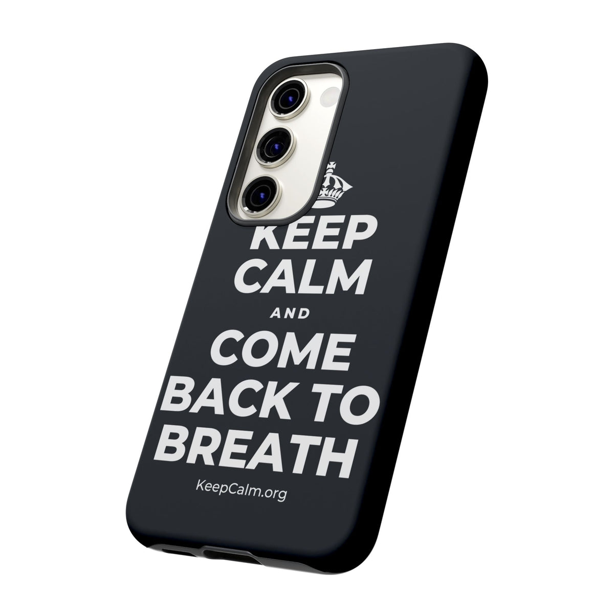KEEP CALM AND COME BACK TO BREATH Phone Case (Dark)