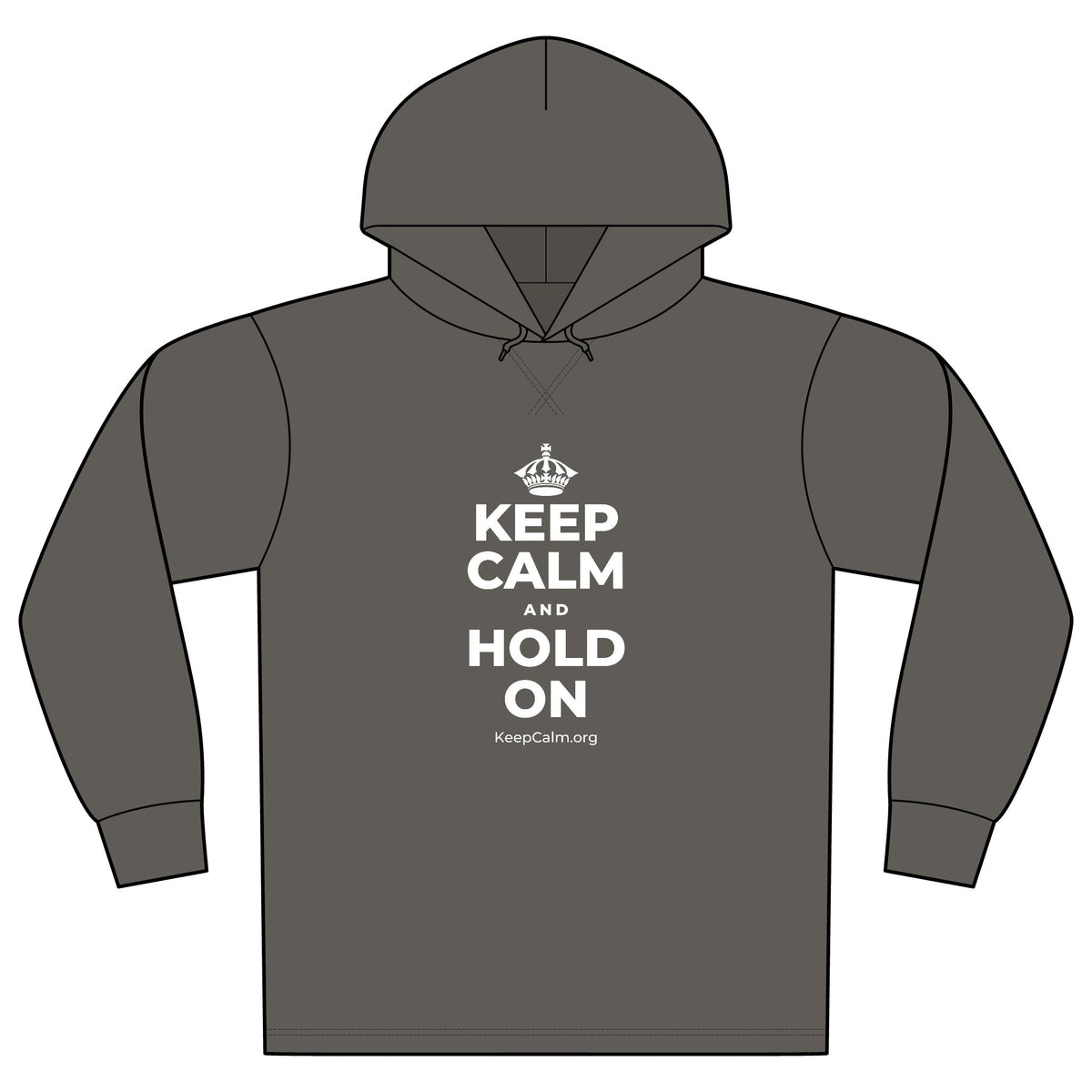 KEEP CALM AND HOLD ON Organic Hoodie Tee