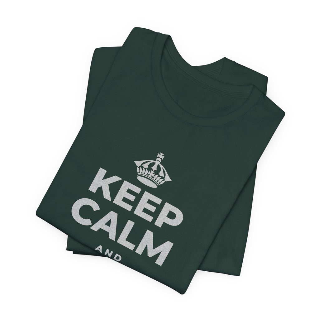 KEEP CALM AND WRITE IT DOWN T-Shirt (White–Asphalt)
