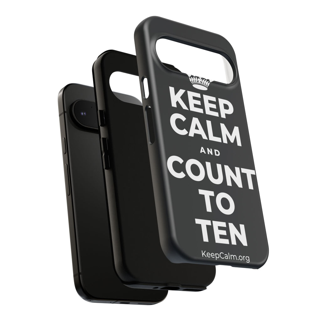 KEEP CALM AND COUNT TO TEN Phone Case (Dark)