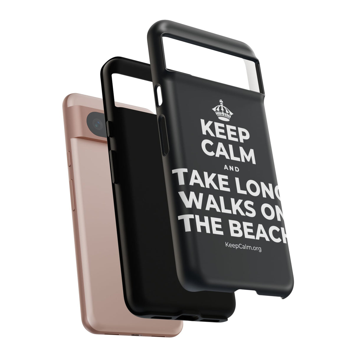KEEP CALM AND TAKE LONG WALKS ON THE BEACH Phone Case (Dark)