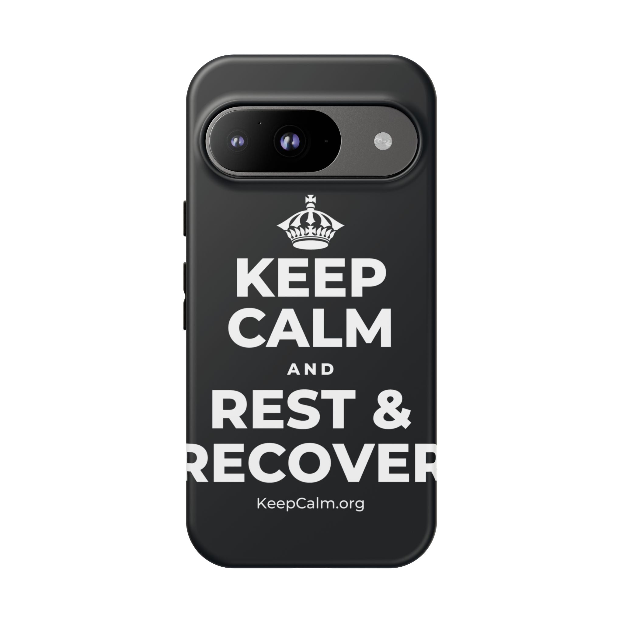 KEEP CALM AND REST & RECOVER Phone Case (Dark)