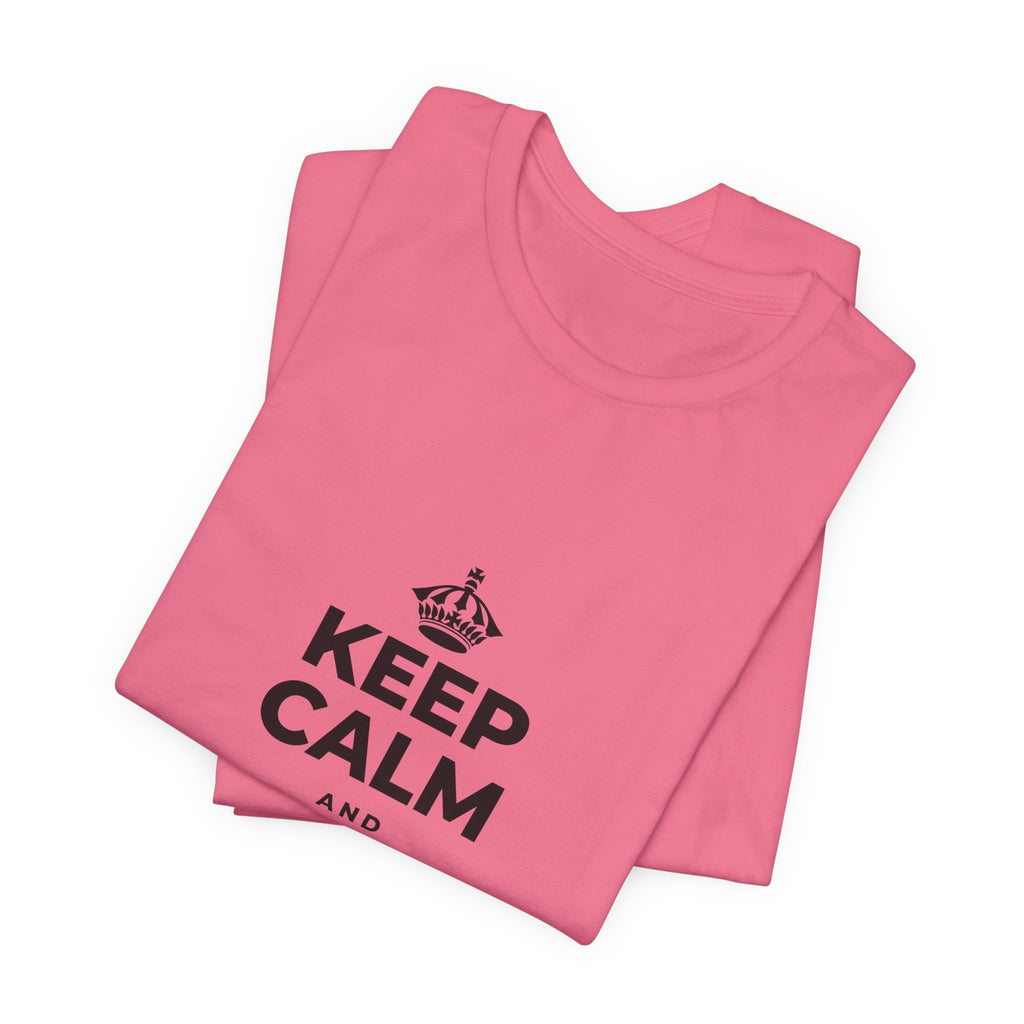 KEEP CALM AND CHASE GREATNESS T-Shirt (Military Green–Autumn)