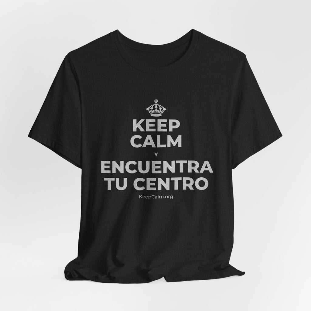 KEEP CALM Y ENCUENTRA TU CENTRO T-Shirt (Soft Cream–Heather Mauve)
