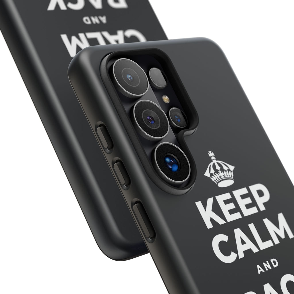 KEEP CALM AND BACK YOURSELF Phone Case (Dark)
