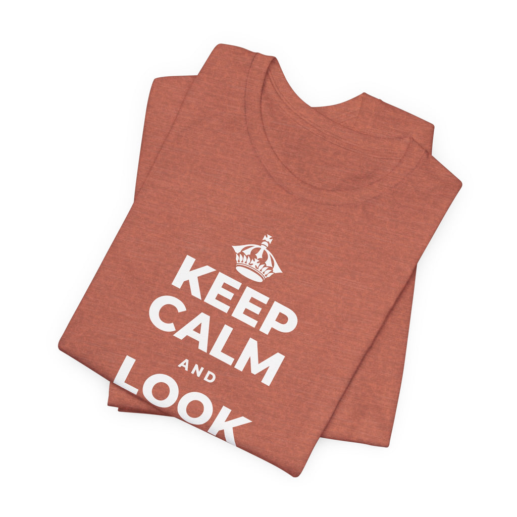 KEEP CALM AND LOOK FOR THE LIGHT T-Shirt (Soft Cream–Heather Mauve)