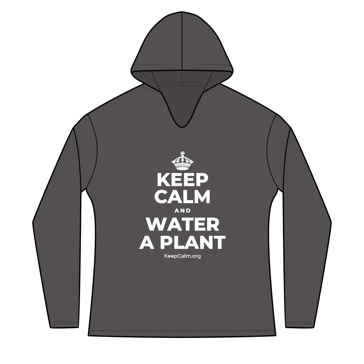 KEEP CALM AND WATER A PLANT Women's Long Sleeve Hoodie