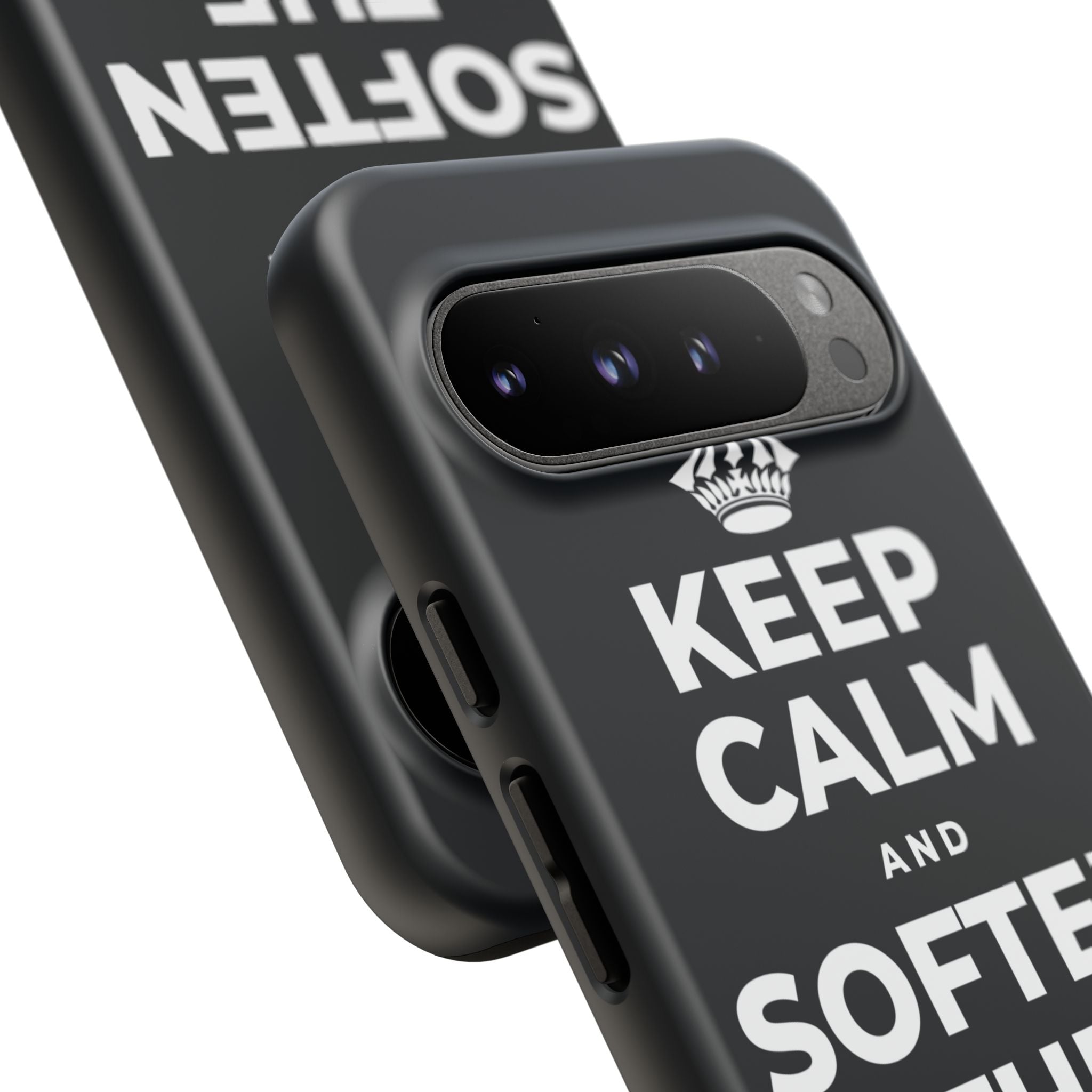 KEEP CALM AND SOFTEN THE INNER VOICE Phone Case (Dark)