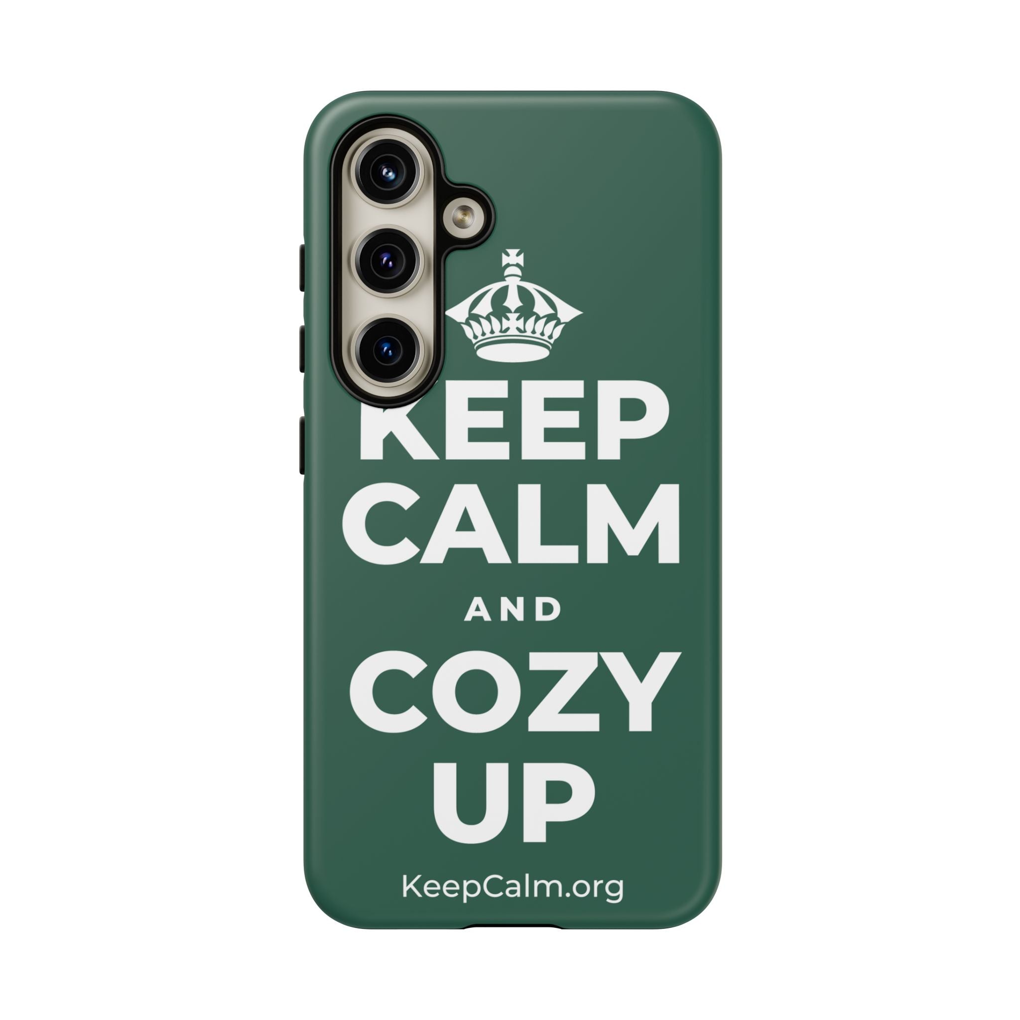 KEEP CALM AND COZY UP Phone Case