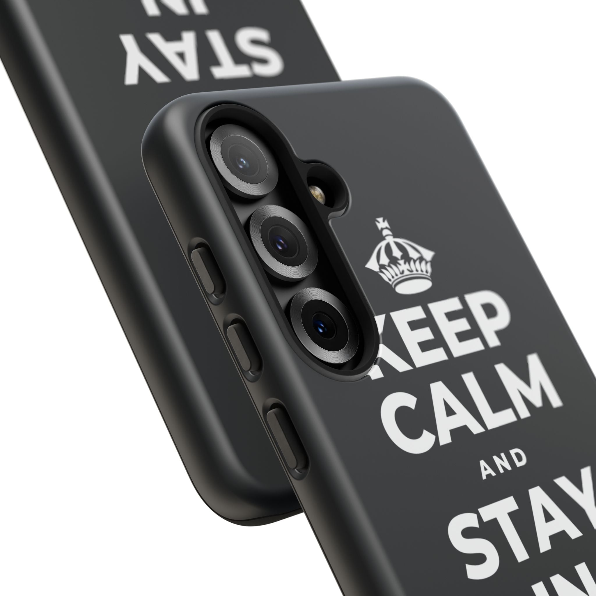 KEEP CALM AND STAY IN AND REST Phone Case (Dark)