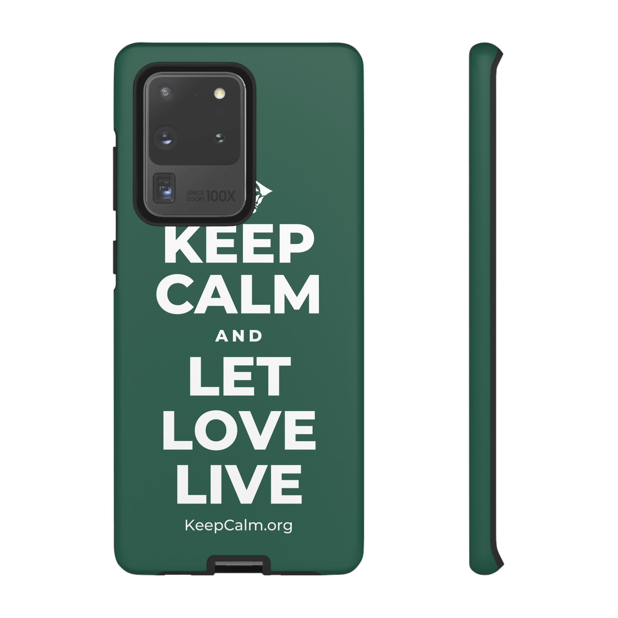 KEEP CALM AND LET LOVE LIVE Phone Case
