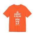 KEEP CALM ATI PÍN ÌFẸ́ KÁ T-Shirt (Baby Blue–Silver)