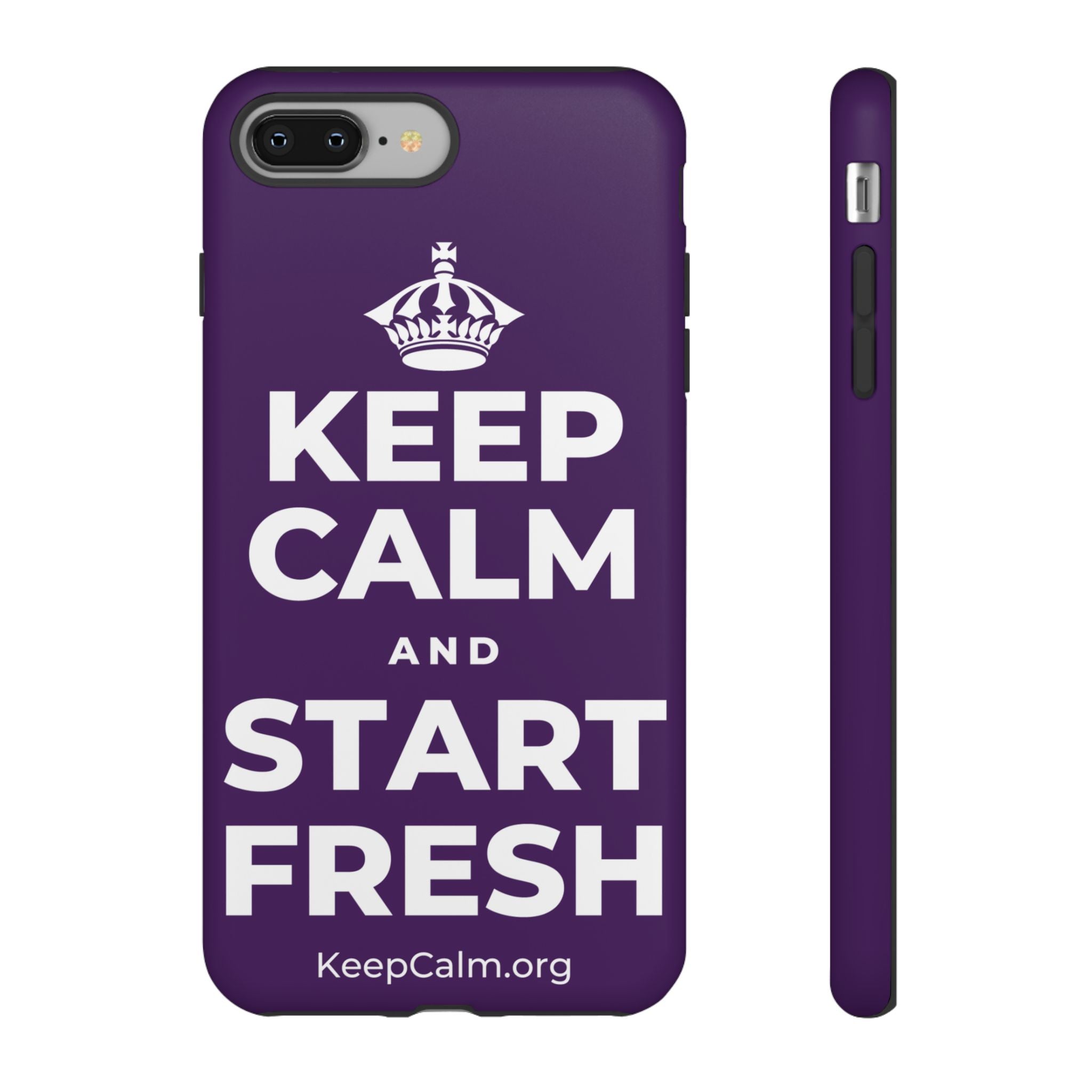 KEEP CALM AND START FRESH Phone Case