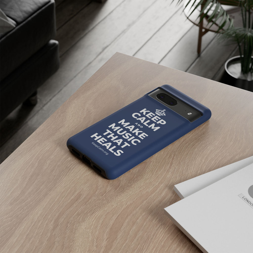 KEEP CALM AND MAKE MUSIC THAT HEALS Phone Case