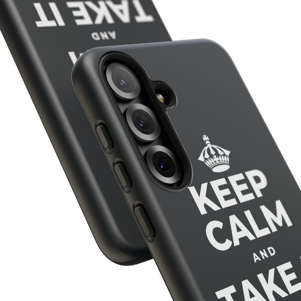 KEEP CALM AND TAKE IT ONE DAY AT A TIME Phone Case (Dark)