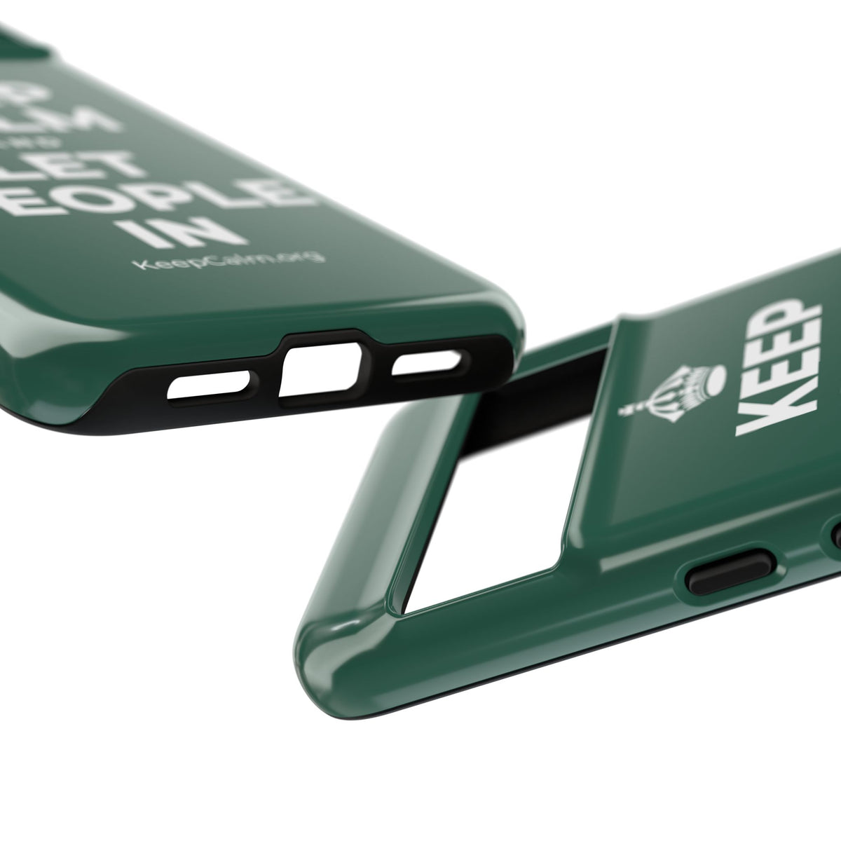 KEEP CALM AND LET PEOPLE IN Phone Case