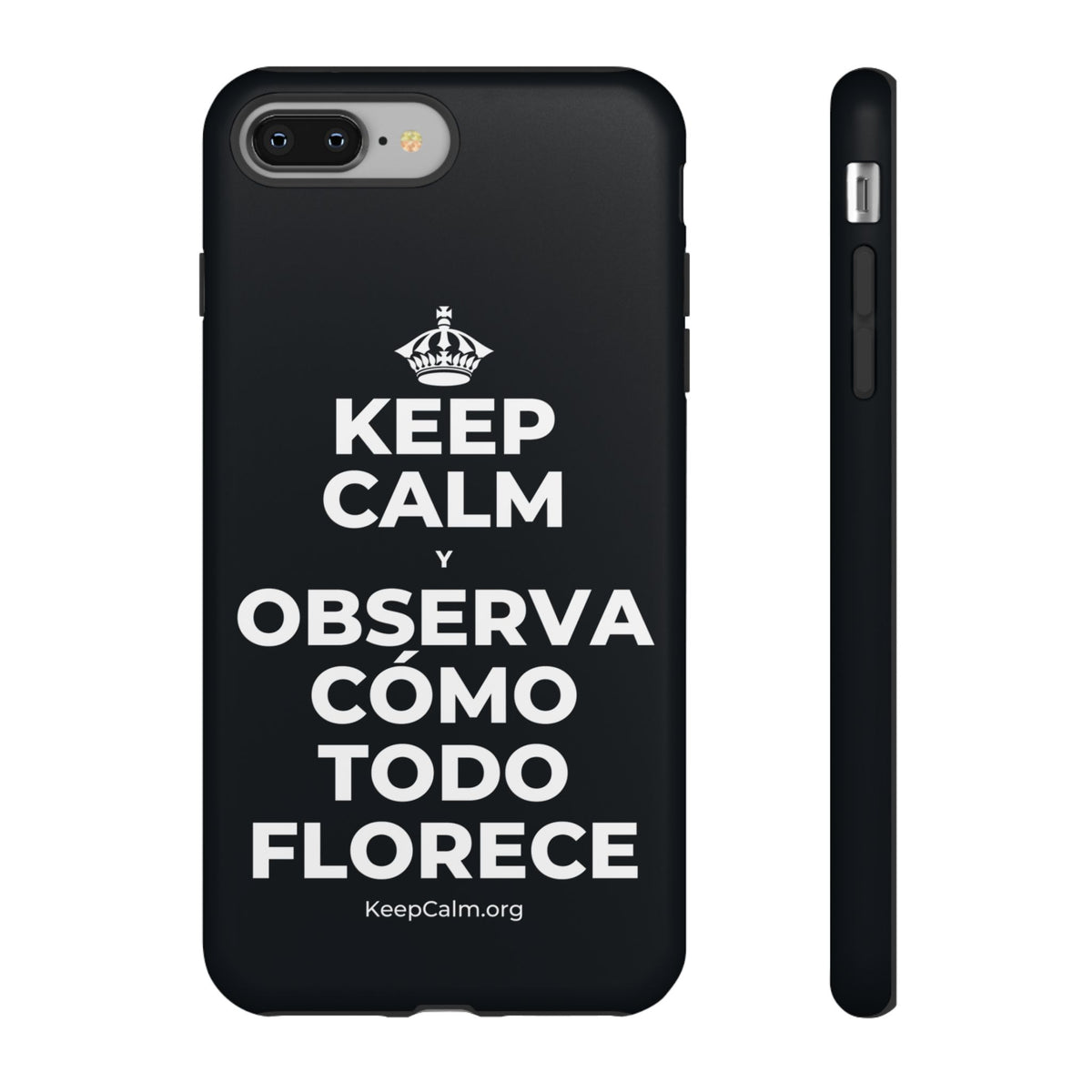KEEP CALM Y OBSERVA CÓMO TODO FLORECE Phone Case (Dark)
