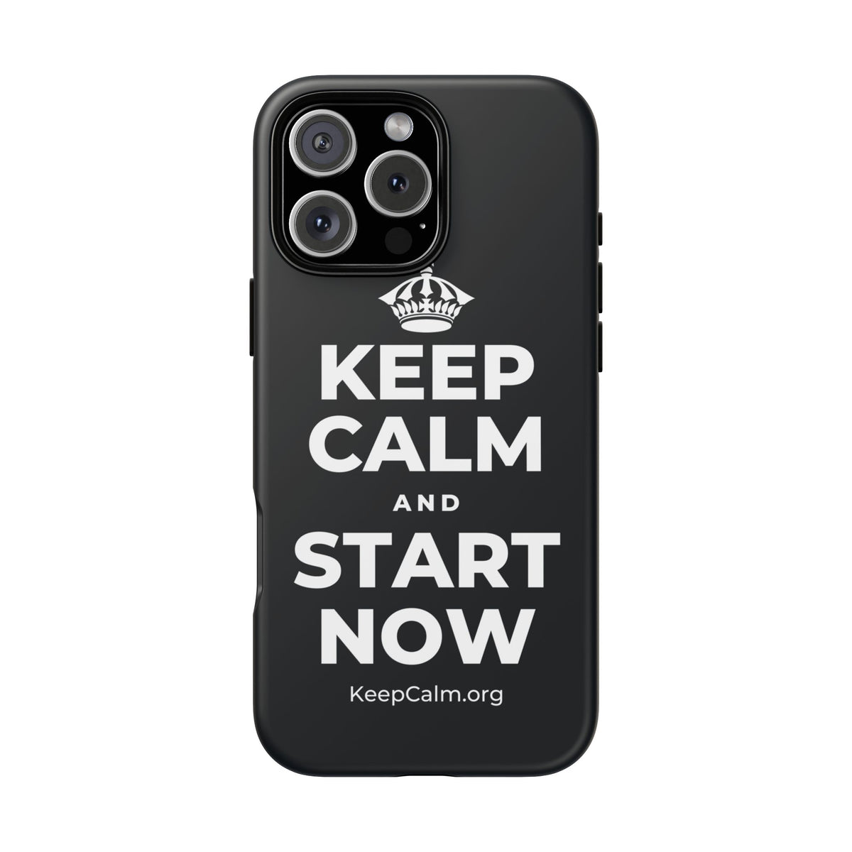 KEEP CALM AND START NOW Phone Case (Dark)