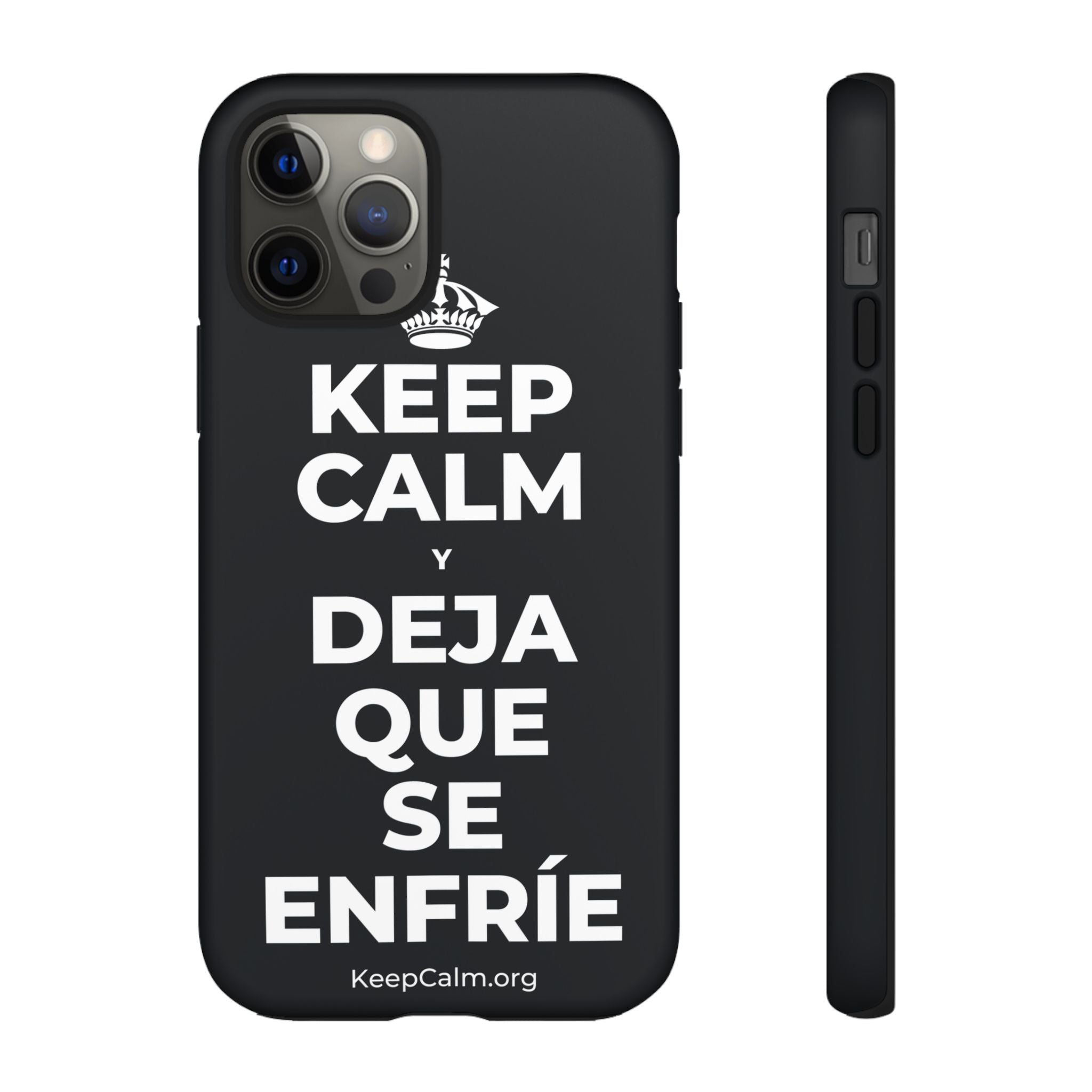 KEEP CALM Y DEJA QUE SE ENFRÍE Phone Case (Dark)