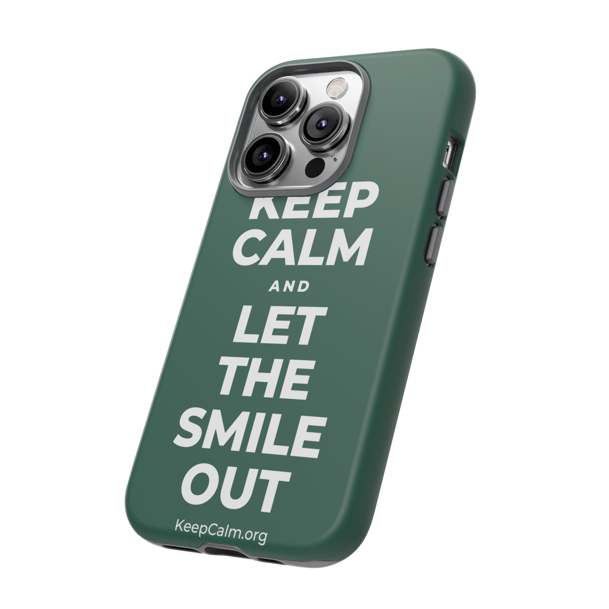 KEEP CALM AND LET THE SMILE OUT Phone Case