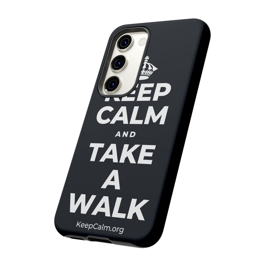 KEEP CALM AND TAKE A WALK Phone Case (Dark)