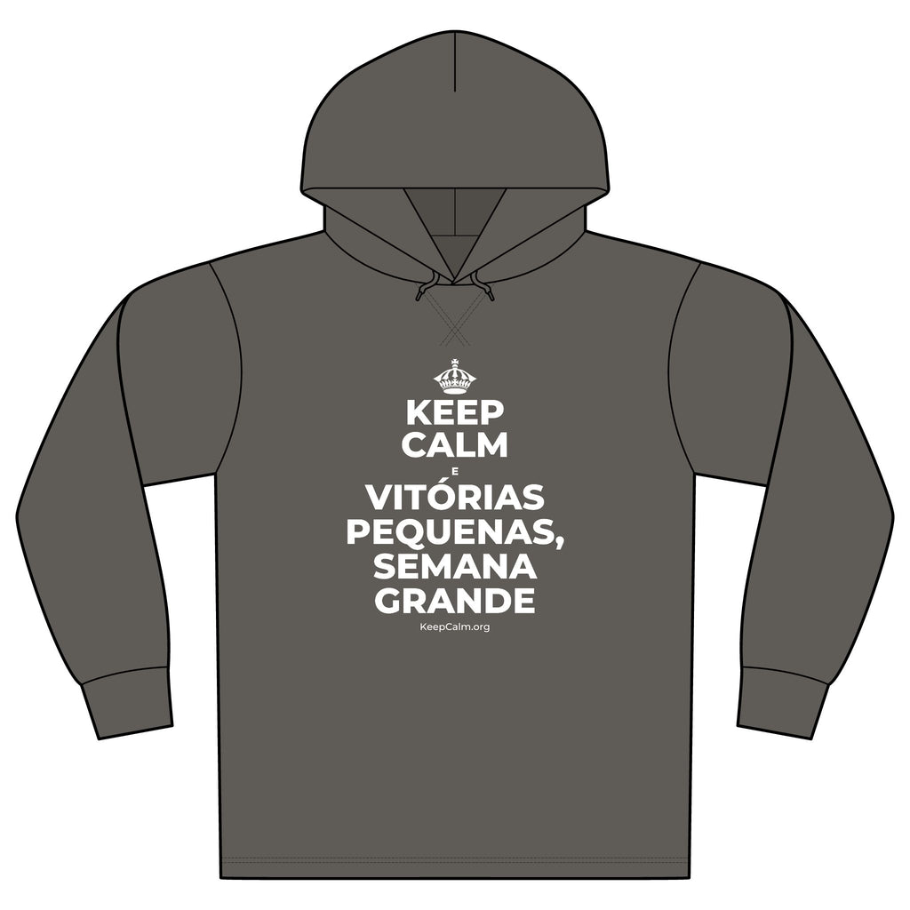 KEEP CALM E VITÓRIAS PEQUENAS, SEMANA GRANDE Organic Hoodie Tee