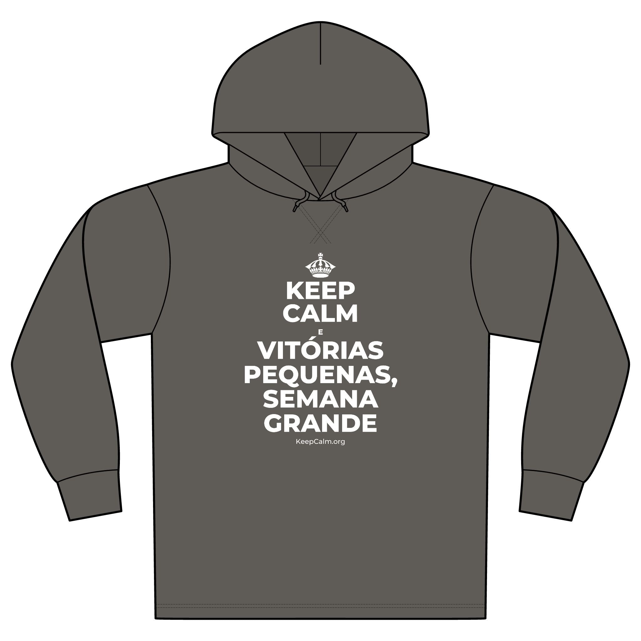 KEEP CALM E VITÓRIAS PEQUENAS, SEMANA GRANDE Organic Hoodie Tee