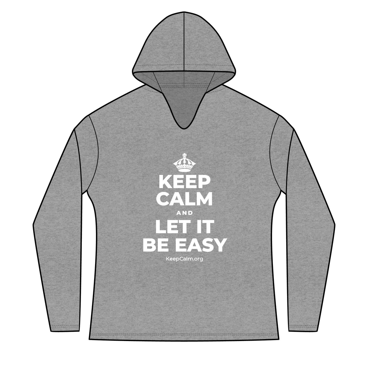 KEEP CALM AND LET IT BE EASY Women's Long Sleeve Hoodie
