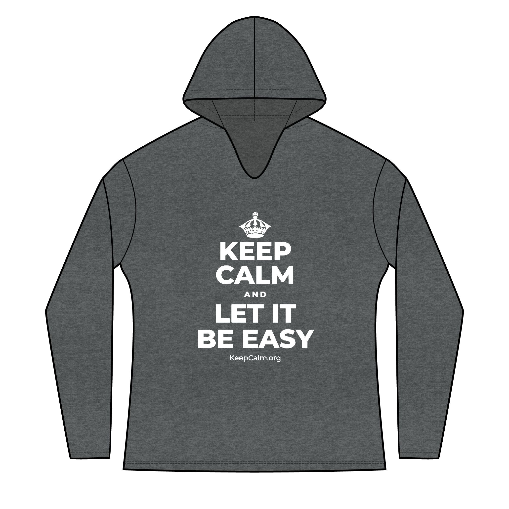 KEEP CALM AND LET IT BE EASY Women's Long Sleeve Hoodie