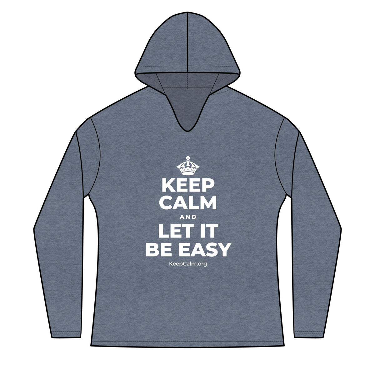 KEEP CALM AND LET IT BE EASY Women's Long Sleeve Hoodie
