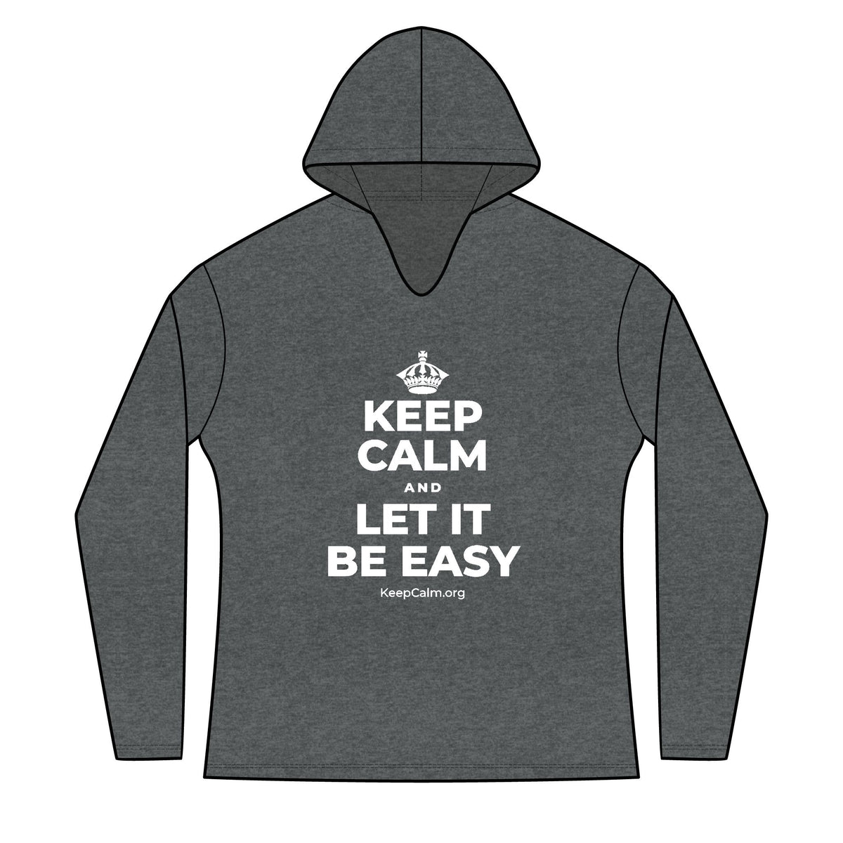 KEEP CALM AND LET IT BE EASY Women's Long Sleeve Hoodie