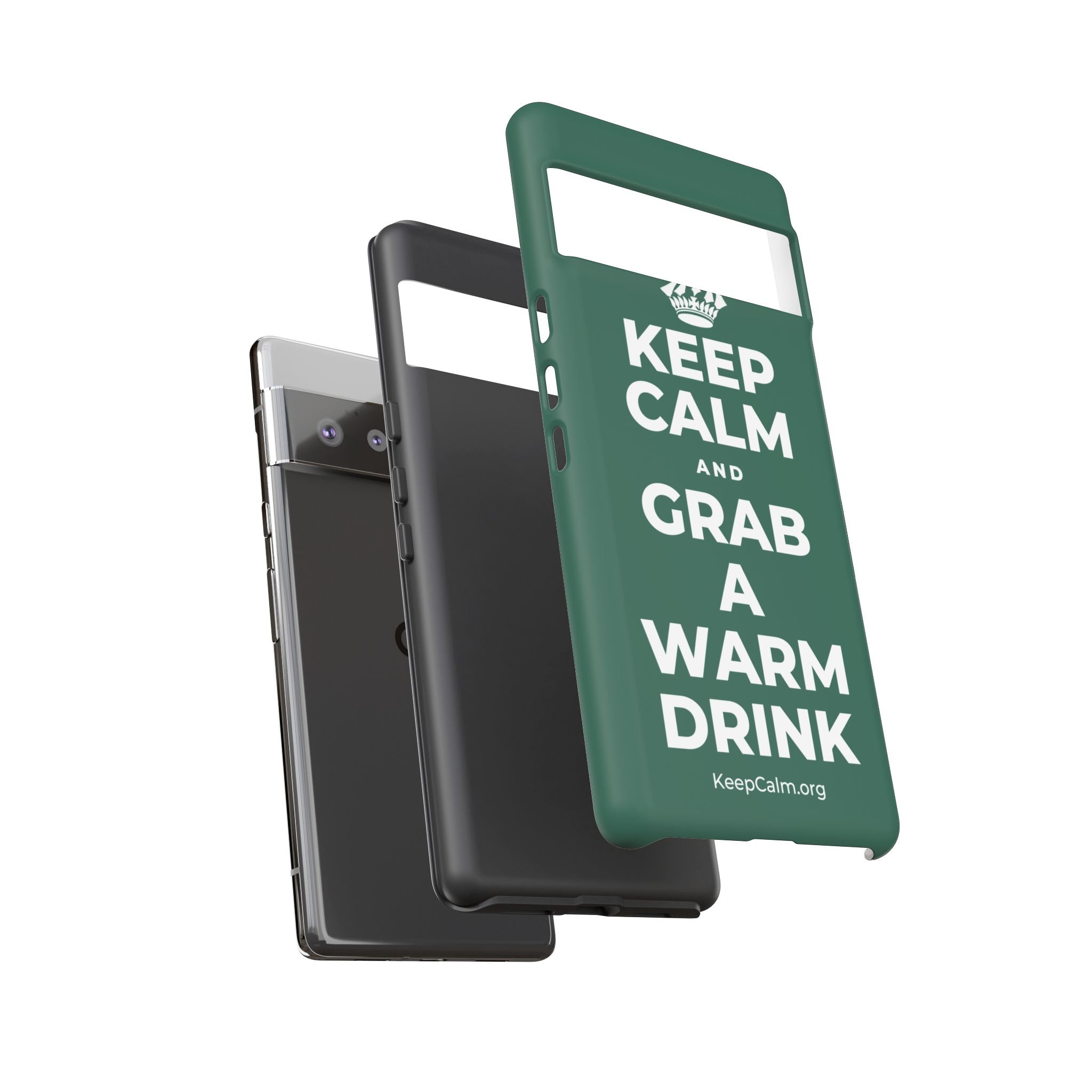 KEEP CALM AND GRAB A WARM DRINK Phone Case