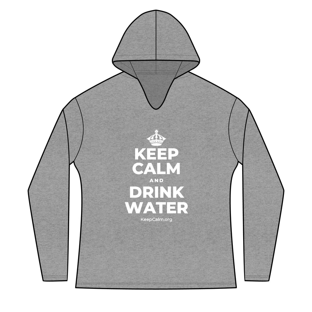 KEEP CALM AND DRINK WATER Women's Long Sleeve Hoodie