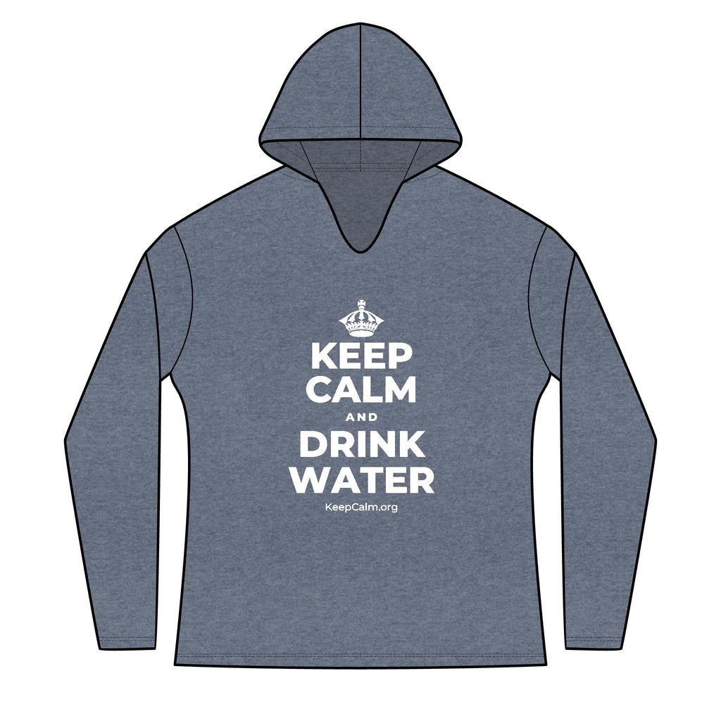 KEEP CALM AND DRINK WATER Women's Long Sleeve Hoodie