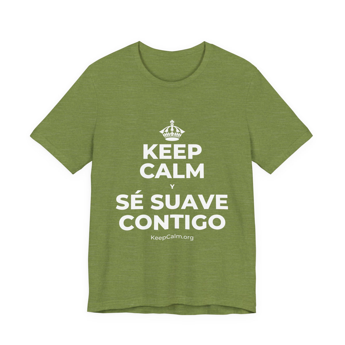 KEEP CALM Y SÉ SUAVE CONTIGO T-Shirt (Baby Blue–Silver)