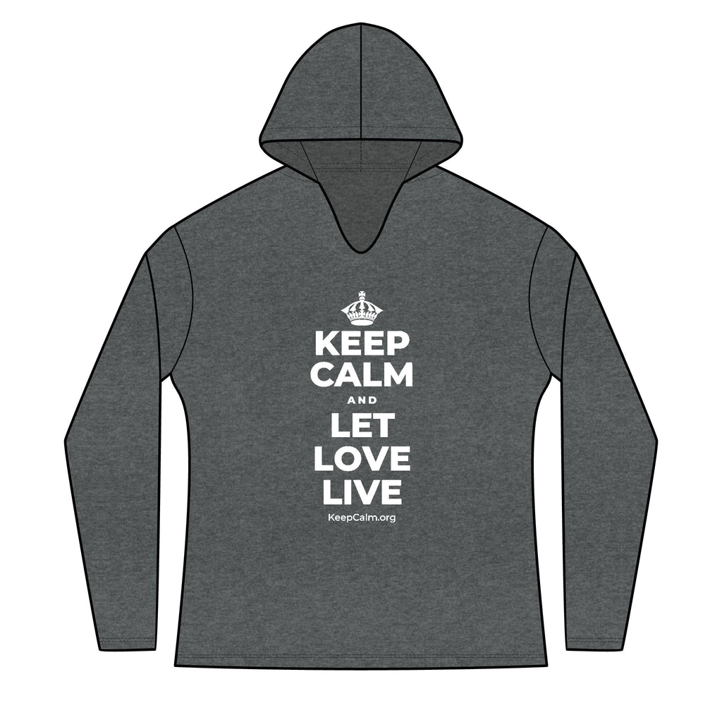 KEEP CALM AND LET LOVE LIVE Women's Long Sleeve Hoodie
