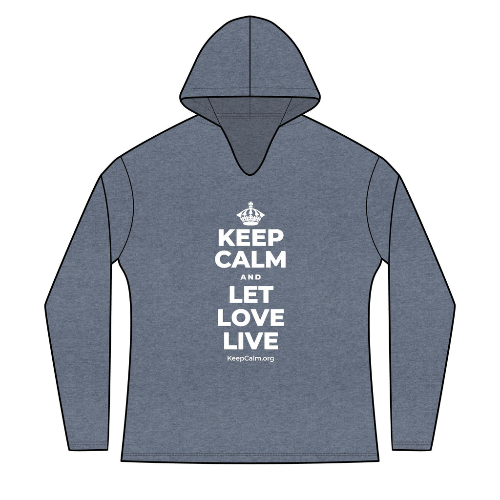 KEEP CALM AND LET LOVE LIVE Women's Long Sleeve Hoodie