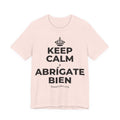 KEEP CALM Y ABRÍGATE BIEN T-Shirt (Soft Cream–Heather Mauve)