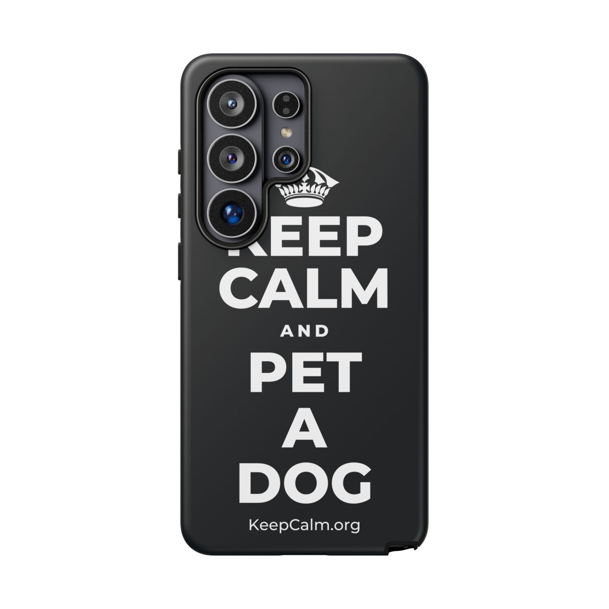 KEEP CALM AND PET A DOG Phone Case (Dark)