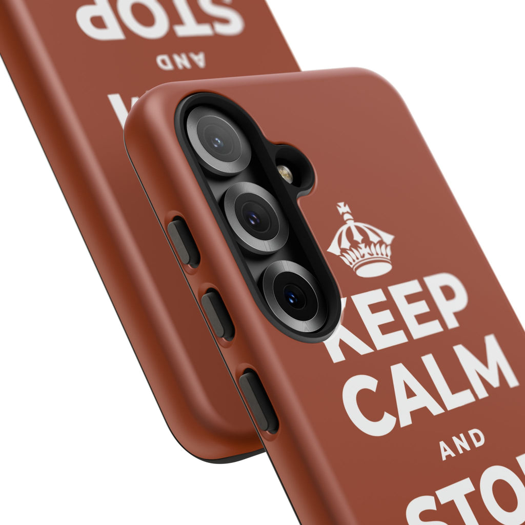 KEEP CALM AND STOP FORCING IT Phone Case