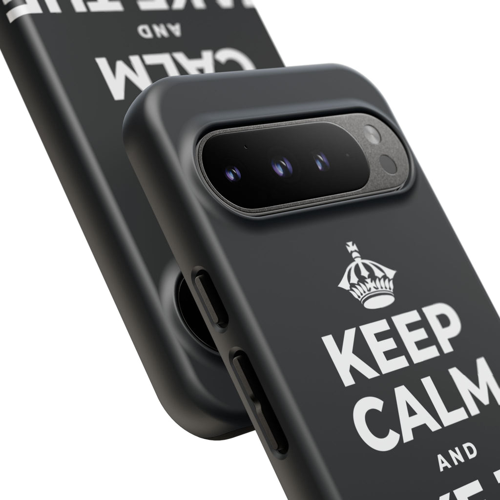 KEEP CALM AND TAKE THE SHOT Phone Case (Dark)