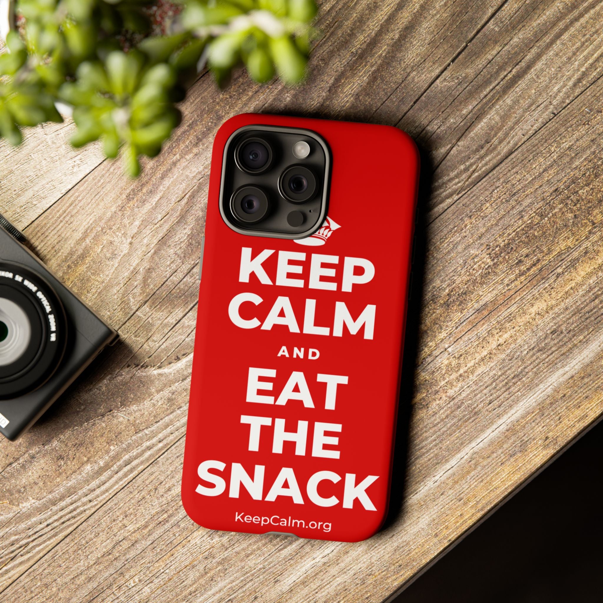 KEEP CALM AND EAT THE SNACK Phone Case